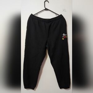Disney Parks Mickey Embroidered Joggers Size XL
